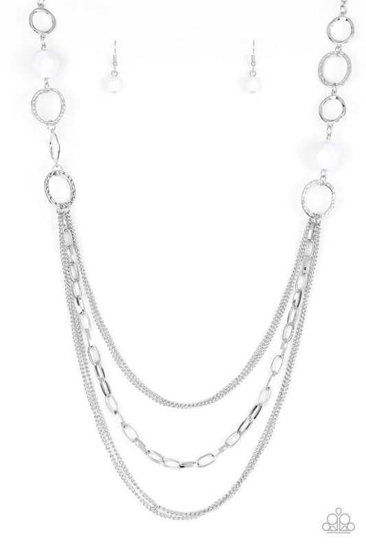 Paparazzi Margarita Masquerades - White Necklace