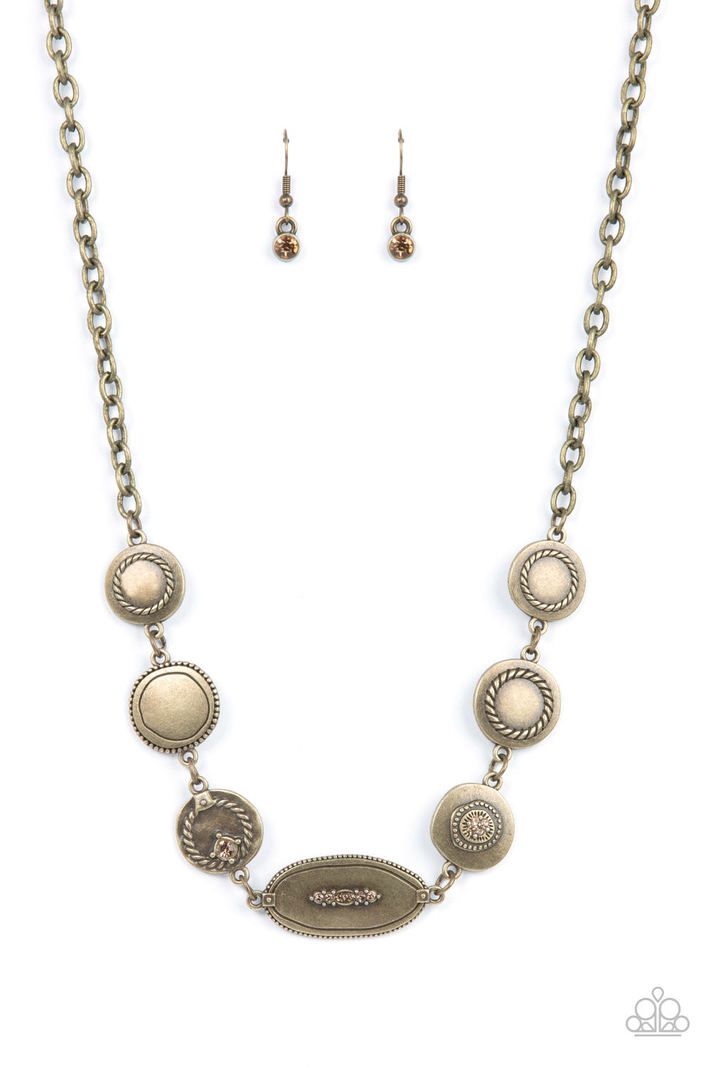 Paparazzi Accessories: Stage Stunner - Brass Antiqued Necklace – Jewels N'  Thingz Boutique