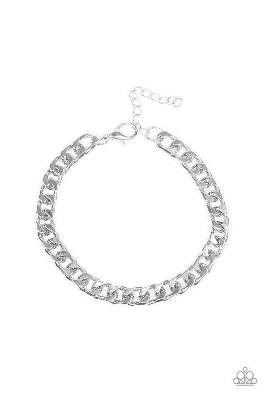 Paparazzi Take It To The Bank - Silver Men's Bracelet