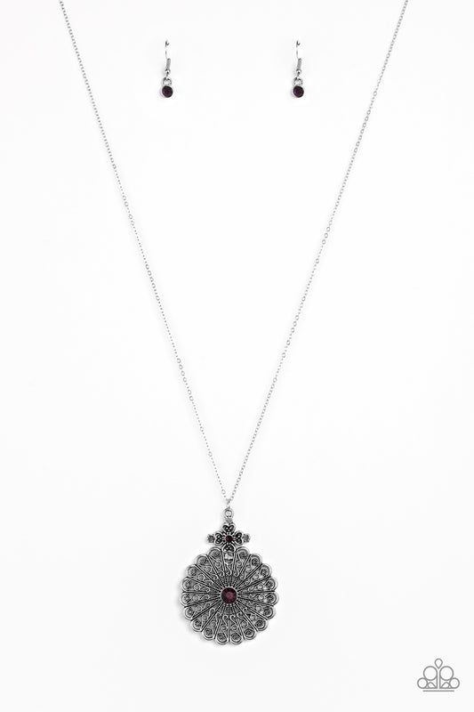 Paparazzi Walk On The WILDFLOWER Side - Purple Necklace