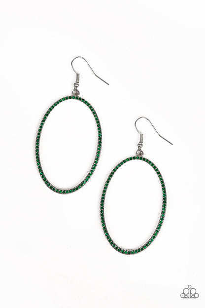 Paparazzi Dazzle On Demand - Green Earrings