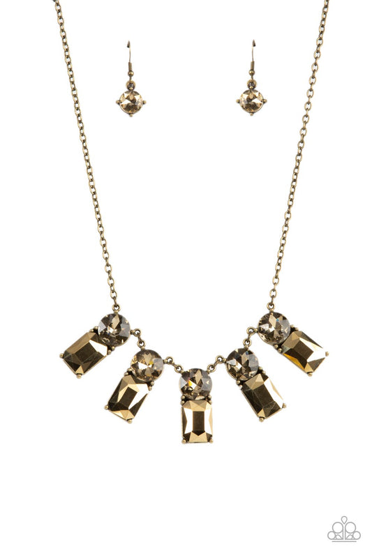 Paparazzi Celestial Royal - Brass Necklace