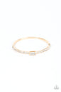 Paparazzi Party Crashing Couture - Gold Bangle Bracelet