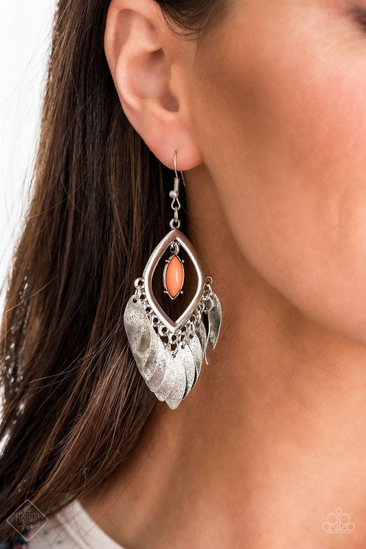 Paparazzi Sunset Soul - Orange Earrings