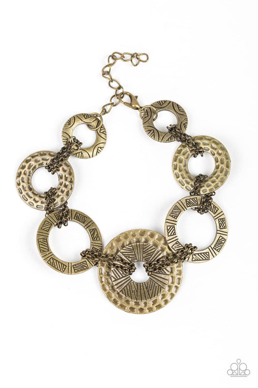 Paparazzi Way Wild - Brass Bracelet